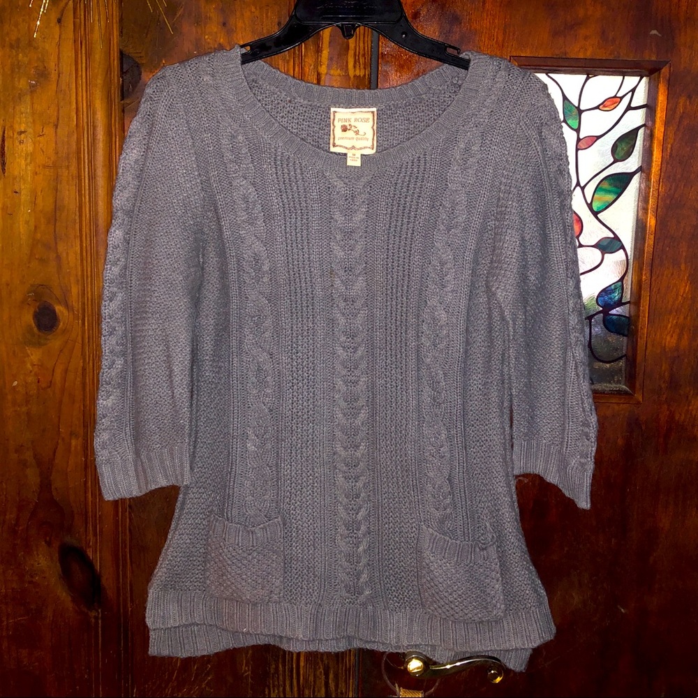 Cable knit sweater